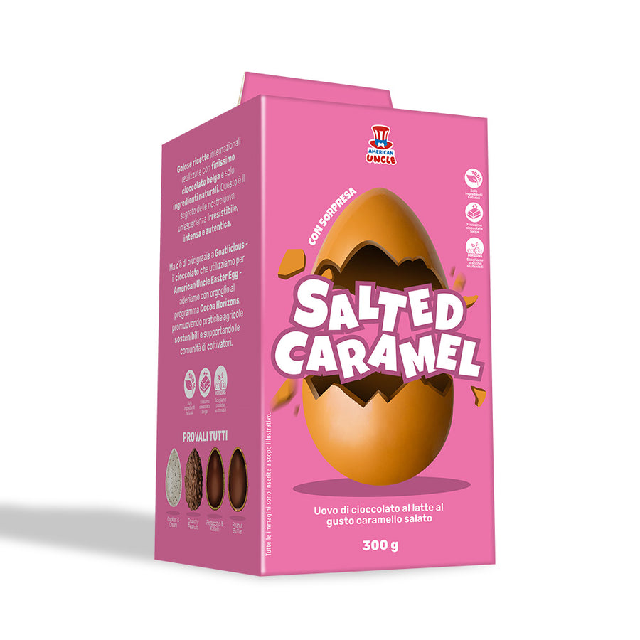 Confezione da 300g di uovo al caramello salato American Uncle Salted Caramel