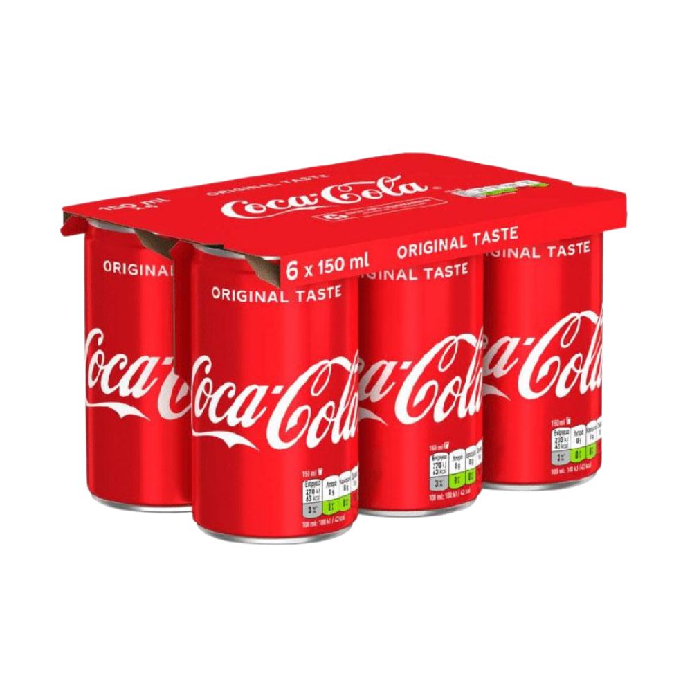 Confezione da 6, bevanda analcolica da 150ml Coca Cola.
