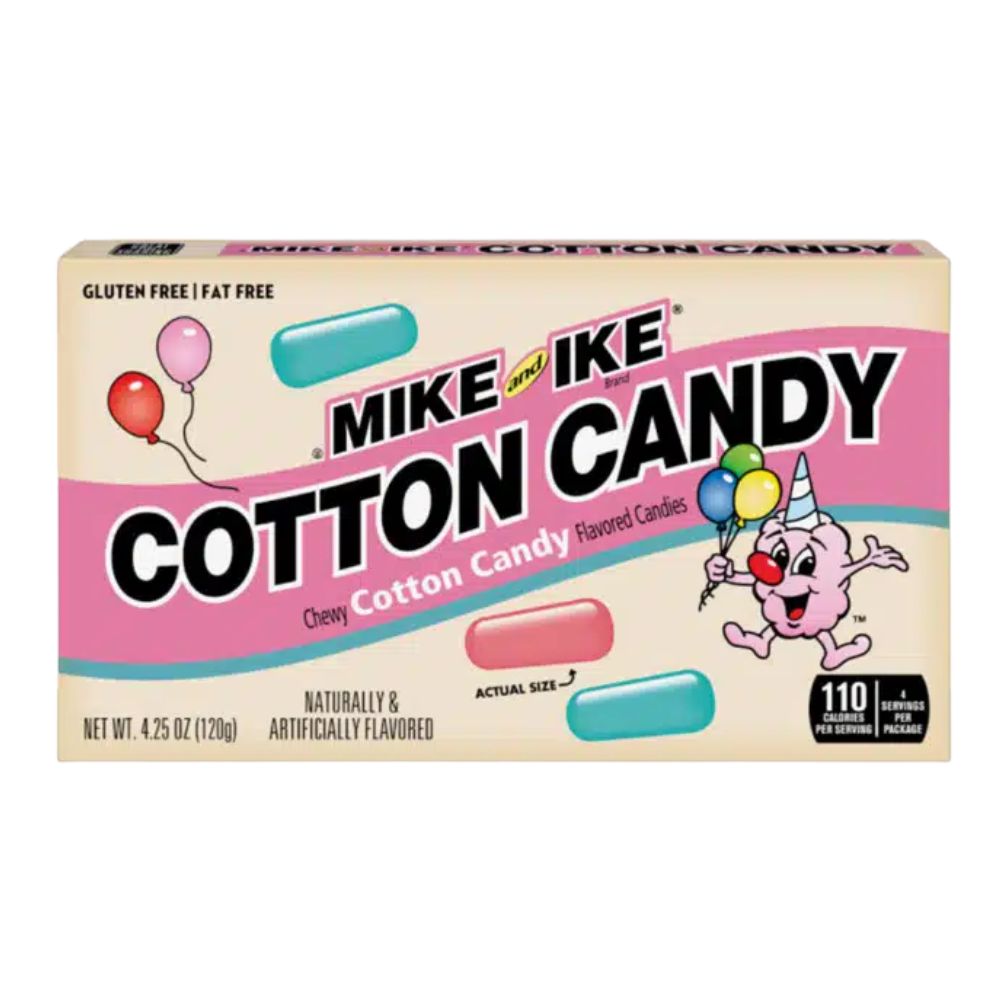 Confezione da 120g, caramelle al gusto di frutta Mike and Ike.