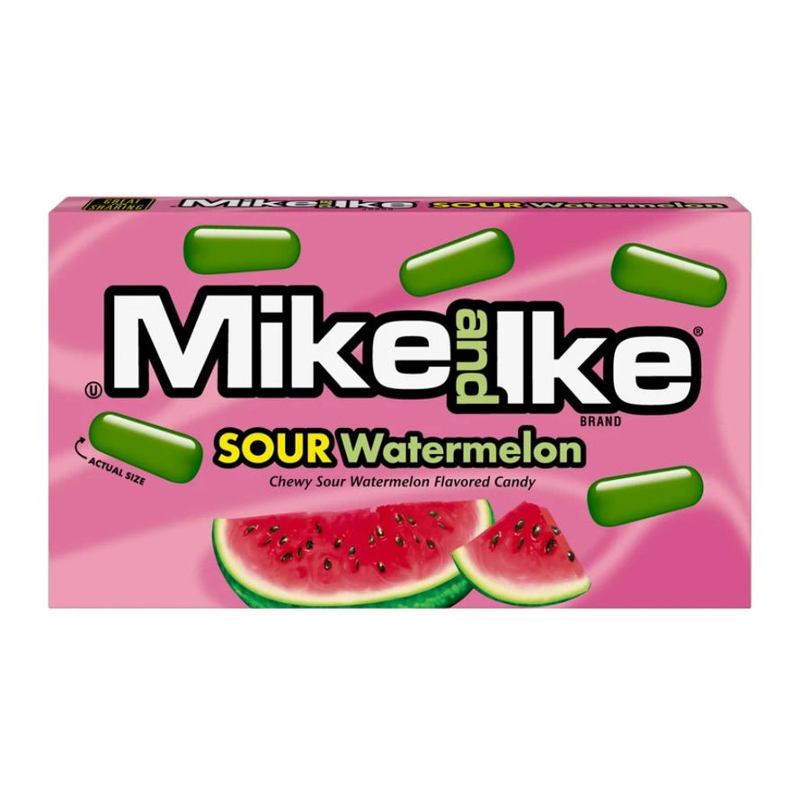 Mike and Ike Sour Watermelon, caramelle aspre al gusto di anguria.
