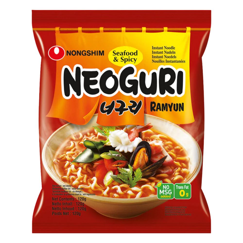 Neoguri Seafood & Spicy, nouilles au goût de fruits de mer épicés de 120g