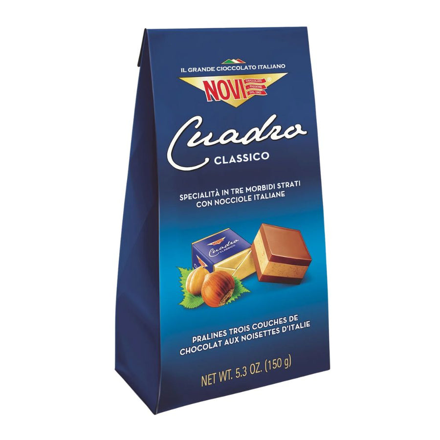 Confezione da 150g, praline di cioccolato alle nocciole Novi.