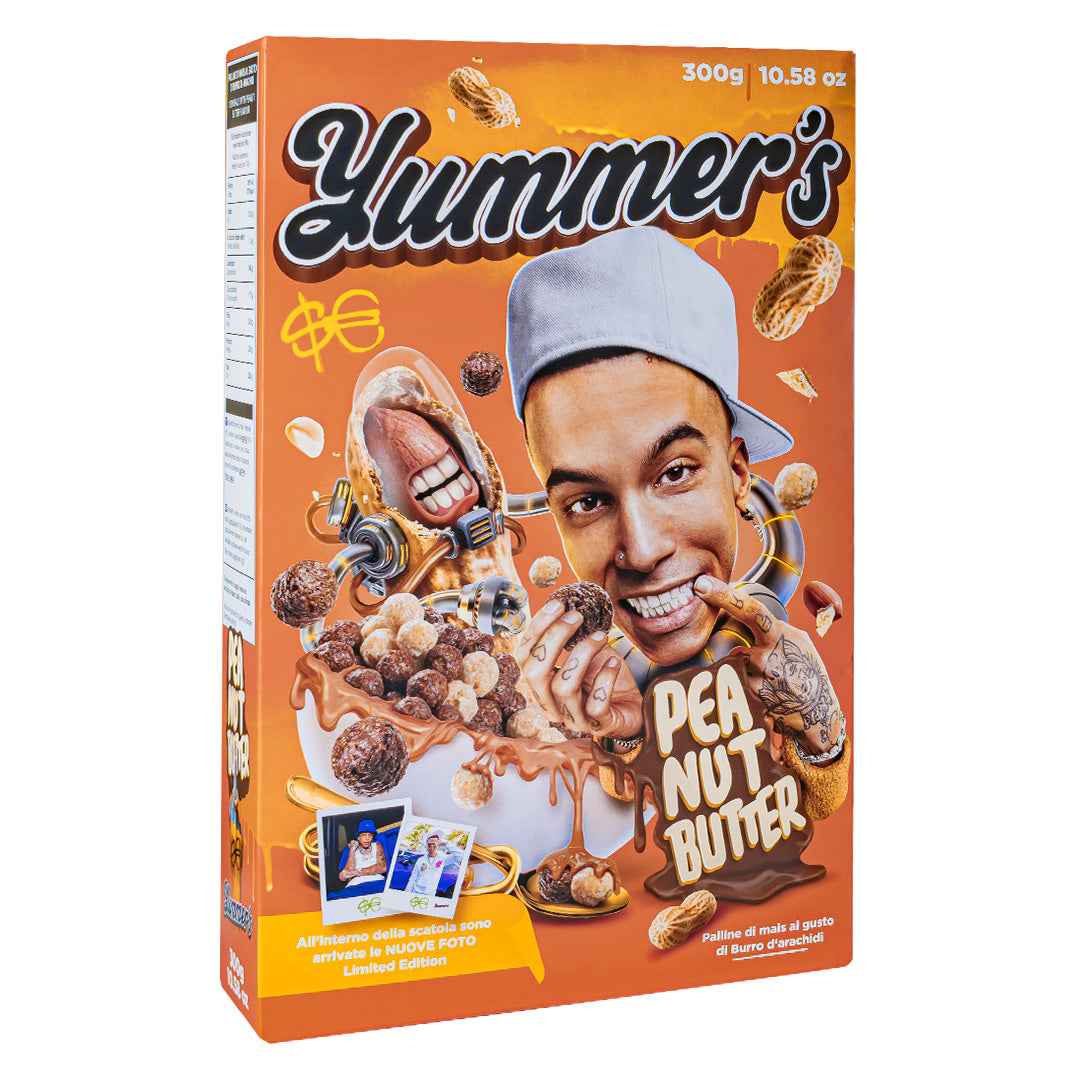 Yummer's Cereali Peanut Butter by Sfera Ebbasta boules de maïs au