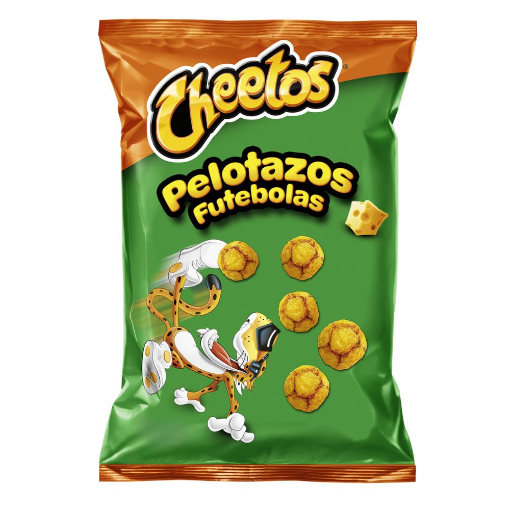 Confezione da 130g di palline di mais al formaggio piccante Cheetos Pelotazos