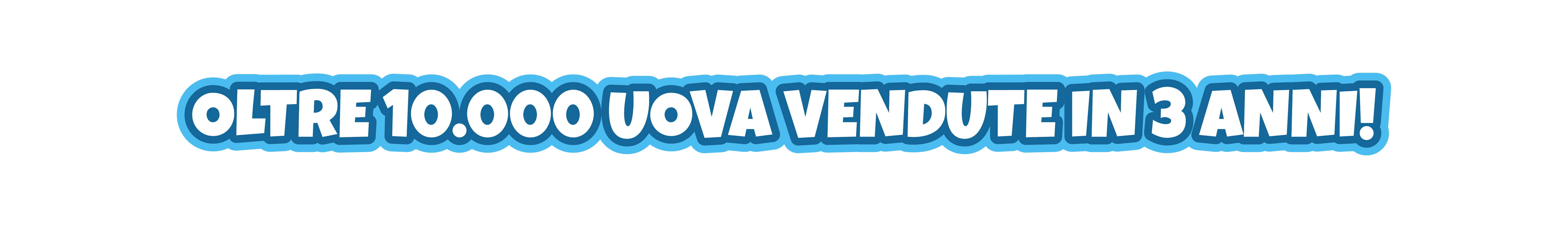 Oltre 10.000 uova vendute in 3 anni!