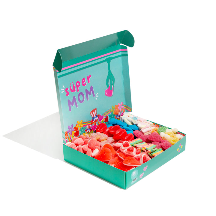 Snack Box - Édition Maman + Cadeau de Maman Box + Candy Box - Édition Super Maman de 1kg à surprise