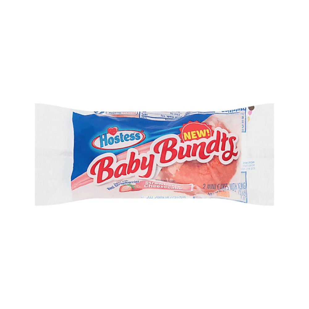 Hostess Baby Buntds Strawberry Cheescake, petit gâteau au goût de cheesecake à la fraise de 71g