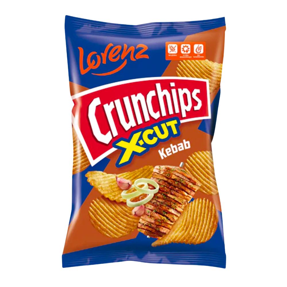 Lorenz Crunchips X-Cut Kebab - chips au got kebab de 140g American Uncle Lorenz Crunchips X-Cut Kebab - chips au got kebab de 140g American Uncle