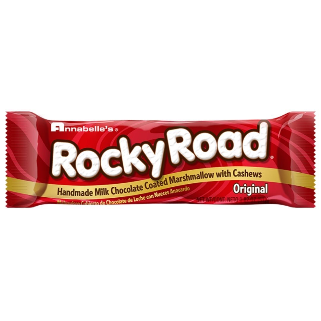 Rocky Road barrette de chocolat aux marshmallows et noix de cajou de 51g