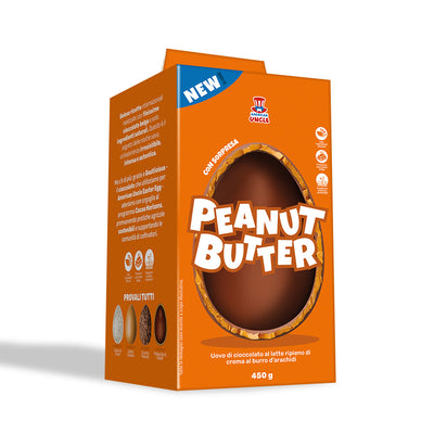 American Uncle Peanut Butter Easter Egg, œuf de Pâques en chocolat au lait rempli de crème au beurre d'arachide de 450 g 