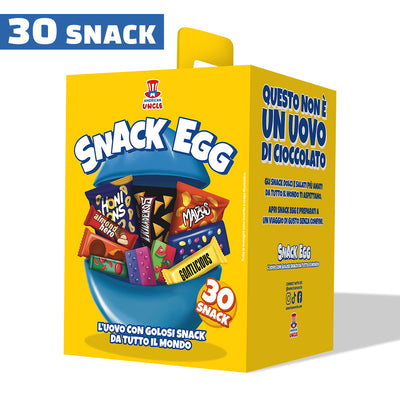 American Uncle Snack Egg L, œuf de 30 snack sucrés et salés à surprise 