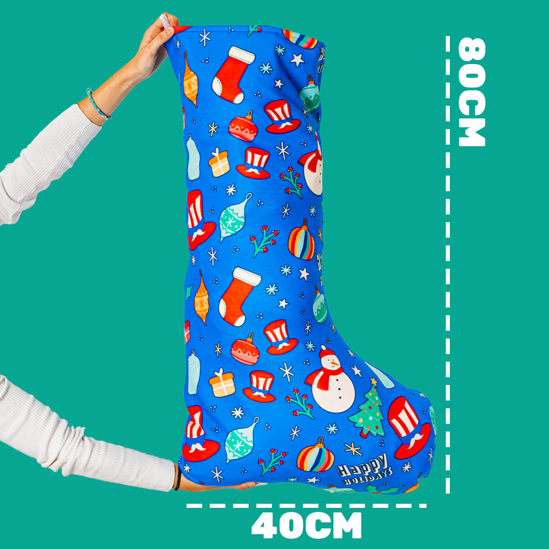 Chaussette de l'Épiphanie XXL avec 70 produits sucrés et salés 