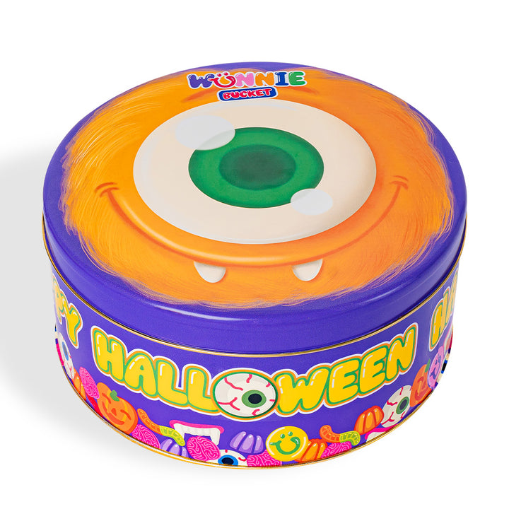 Wunnie Bucket "Joyeux Halloween", boîte de bonbons gélifiés de 3kg à composer avec vos saveurs préférées 