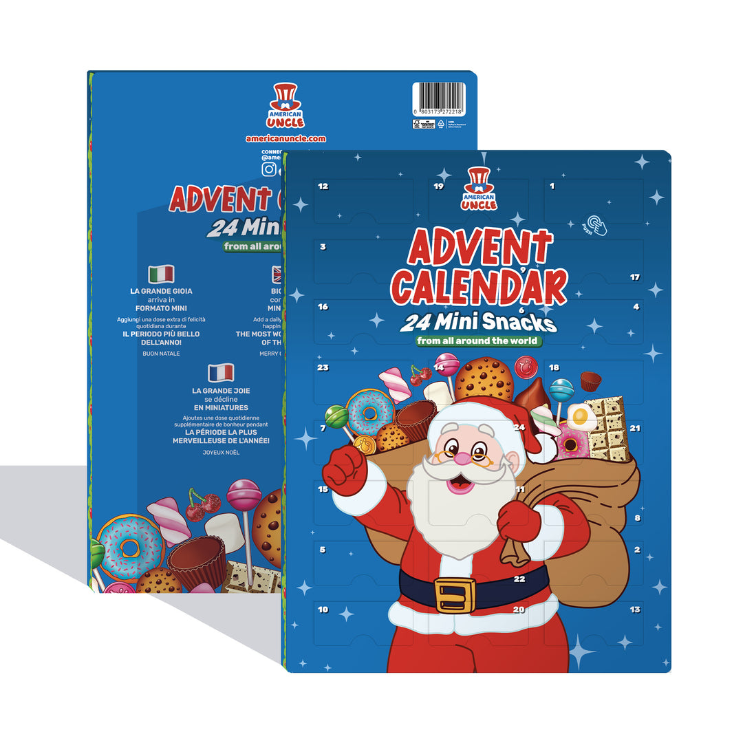 Calendrier de l'Avent Miniatures, boîte de 24 snack douceurs surprises au format mini 