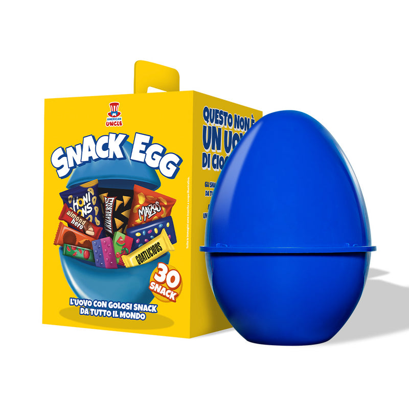 American Uncle Snack Egg L, œuf de 30 snack sucrés et salés à surprise 