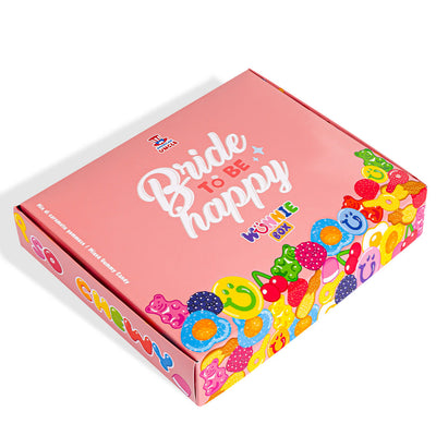 Candy box "Bride to be Happy", boîte de bonbons gommeux à composer avec les préférées de la mariée