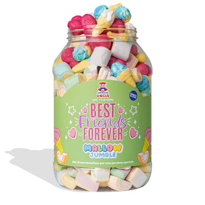Mallow Jumble “Best Friends Forever”, bocal de marshmallows à composer avec vos saveurs préférées