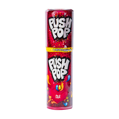 Confezione da 15g di caramella dura al gusto di cola Push Pop.