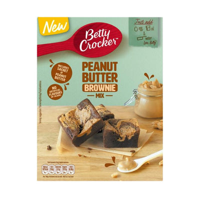 Confezione da 350g, preparato per brownie al gusto di cioccolato e arachidi Betty Crocker.