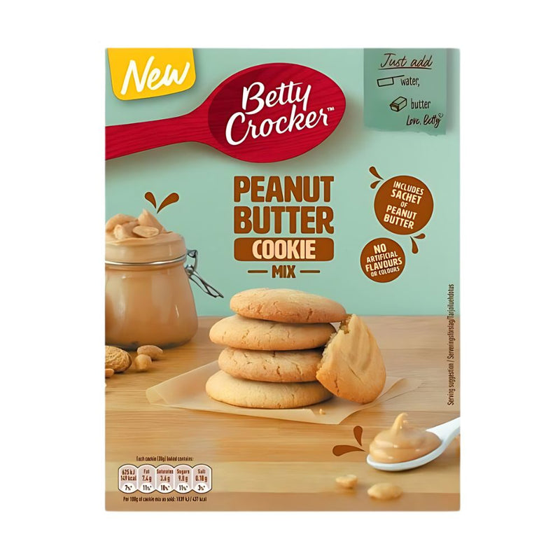 Confezione da 310g, preparato per biscotti al gusto di arachidi Betty Crocker.