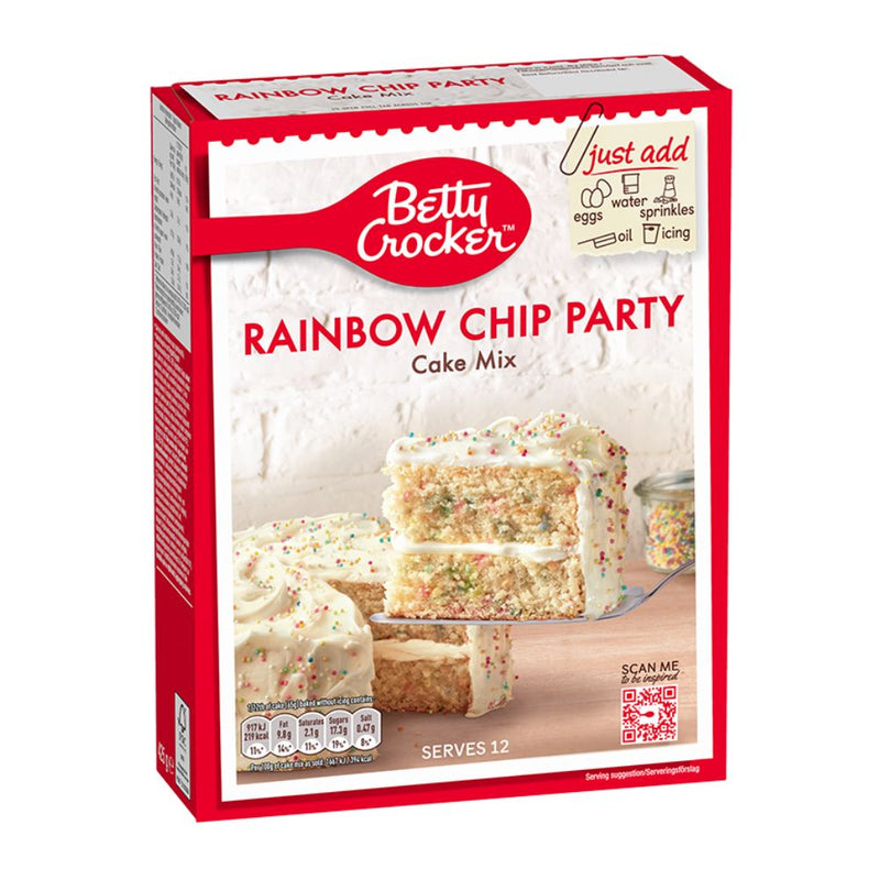 Confezione da 425g di preparato per torta con confetti colorati Berry Crocker Rainbow Chip Cake