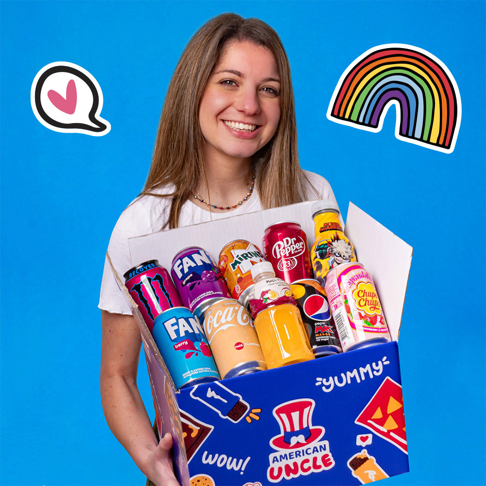 Snack box boissons d'au moins 10 boissons internationales 