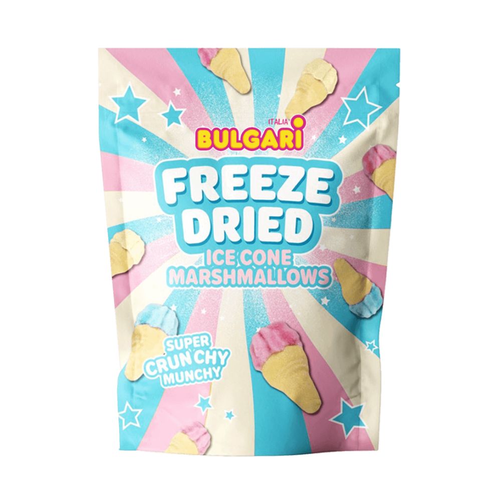 Bulgari Freeze Dried Ice Cone Marshmallow, marshmallow lyophilisé en forme de cône glacé de 40g 