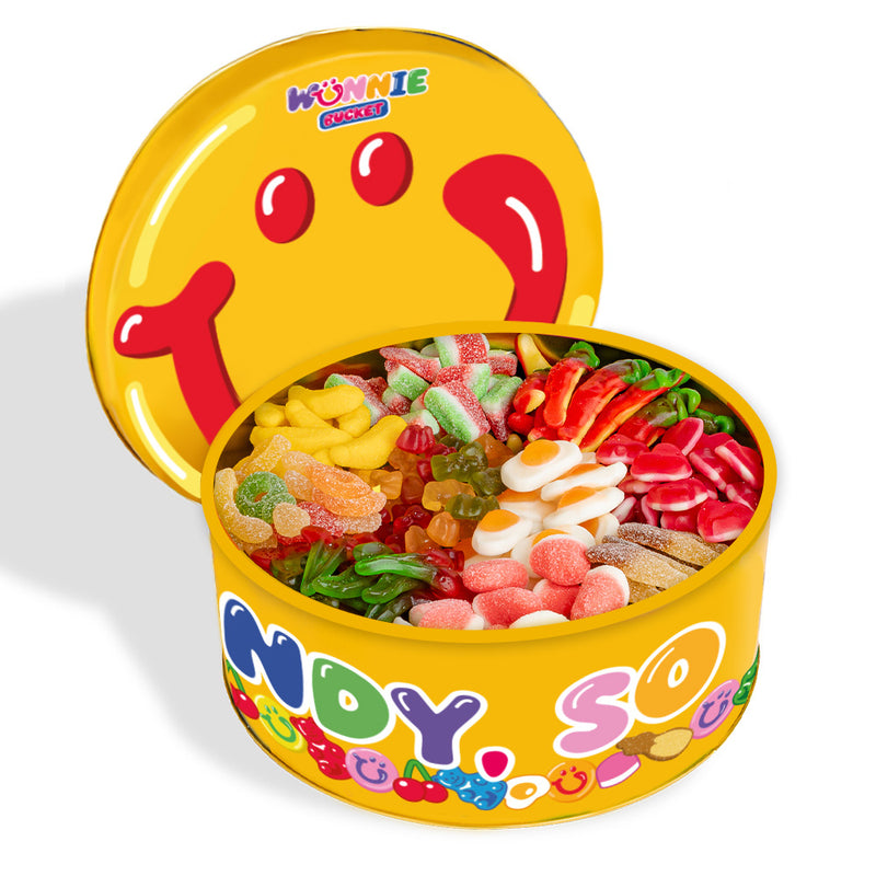 Wunnie Bucket, boîte de bonbons gélifiés de 3 kg à composer avec tes saveurs préférées