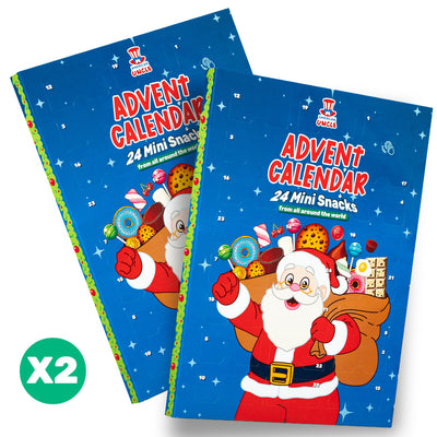 2x Calendrier de l'Avent Miniatures, boîte de 24 snack douceurs surprises au format mini 