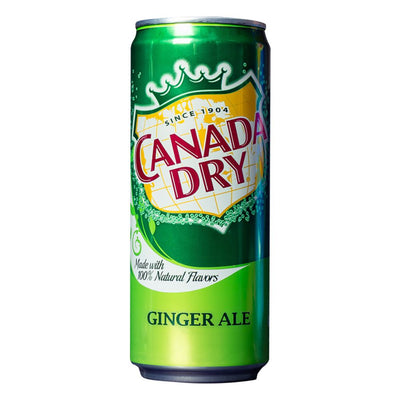 Confezione da 330ml bevanda allo zenzero Canada Dry.