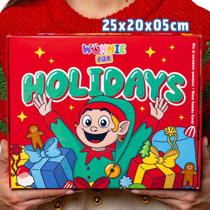 3x Wunnie box “Joyeuses Fêtes”, 3 boîtes de bonbons gélifiés à composer avec vos saveurs préférées 