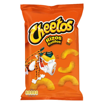 Confezione da 100g, snack di mais al gusto di formaggio Cheetos.