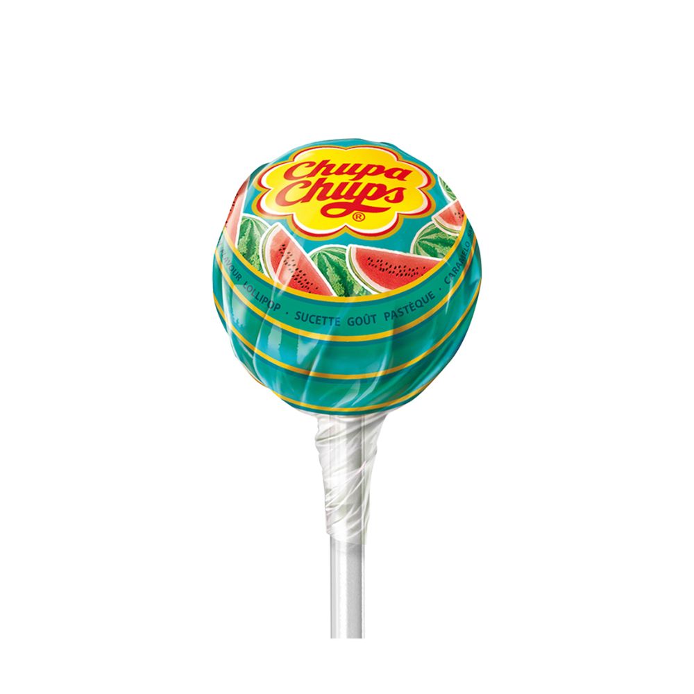 Chupa Chups Pastèque, sucette au goût de pastèque de 12g 