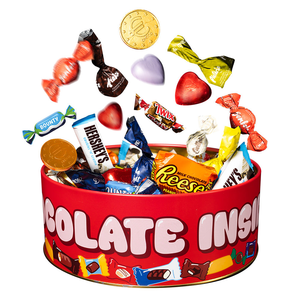 Ciokko Bucket “Tu me rends heureux”, boîte de chocolats de 1 kg à composer avec les saveurs préférées de ta moitié 