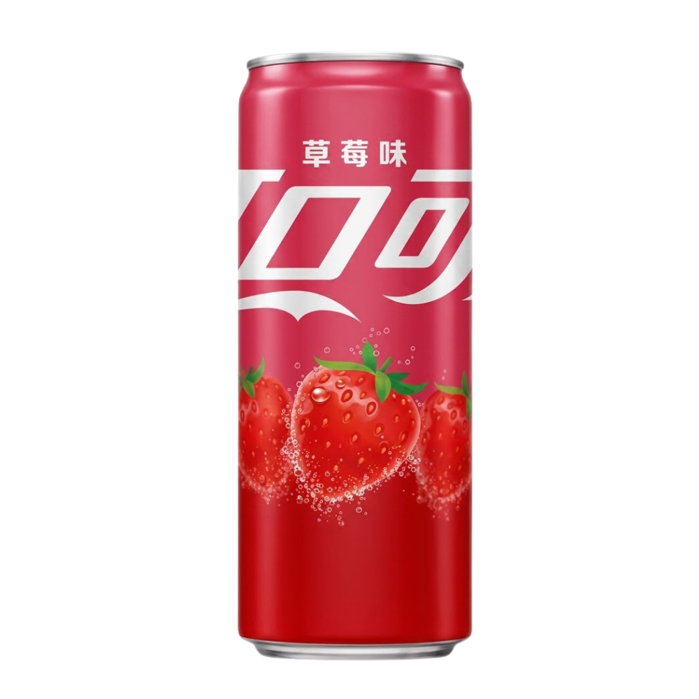 Coca-Cola Strawberry Chinese Edition, bevanda al gusto di fragola da 330ml