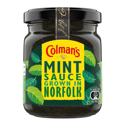 Confezione da 165g, salsa alla menta Colman's.