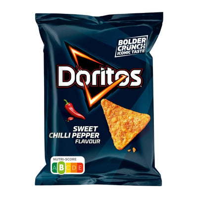 Confezione da 44g di patatine al gusto di chilli pepper Doritos.