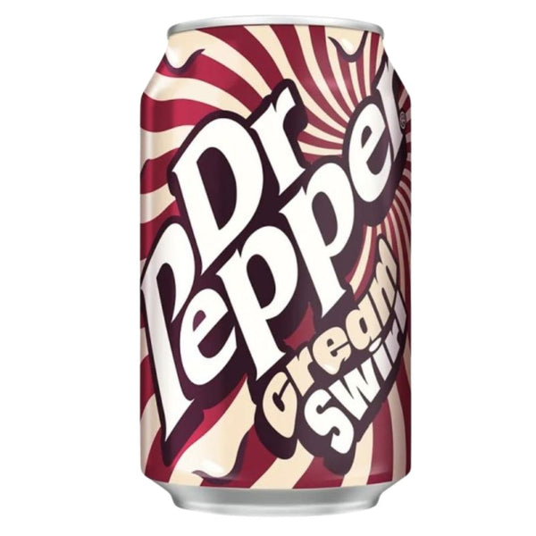 Dr Pepper Cream Swirl, boisson gazeuse au goût de crème et de fruits de 330 ml 