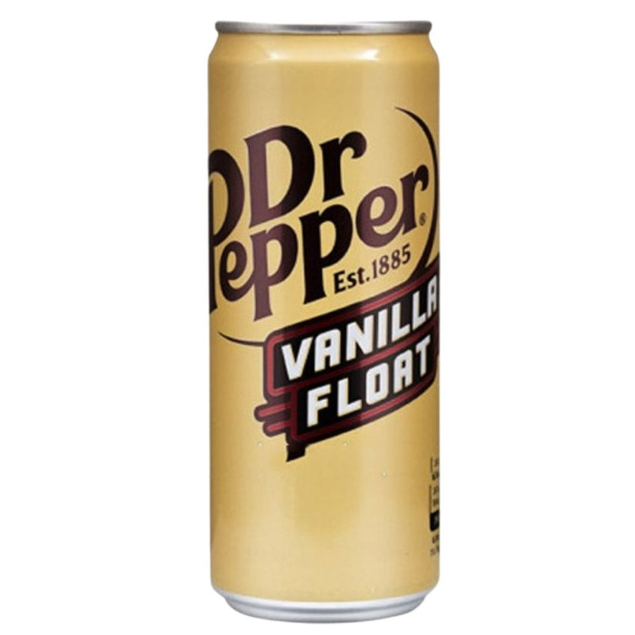 Dr Pepper Vanilla Float, bevanda gassata al gusto di vaniglia da 330ml.