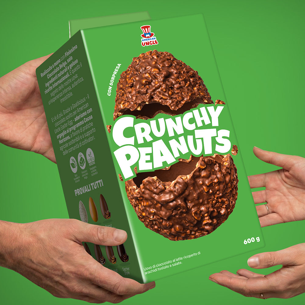 Pack dell'uovo arachidi e cioccolato che viene regalato