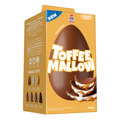 American Uncle Egg Toffee Mallow, œuf de Pâques fourré au caramel et marshmallow de 450g