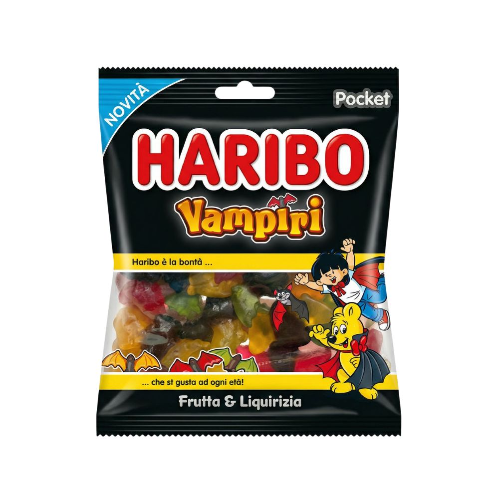 Haribo Vampiri, caramelle gommose alla liquirizia da 80g