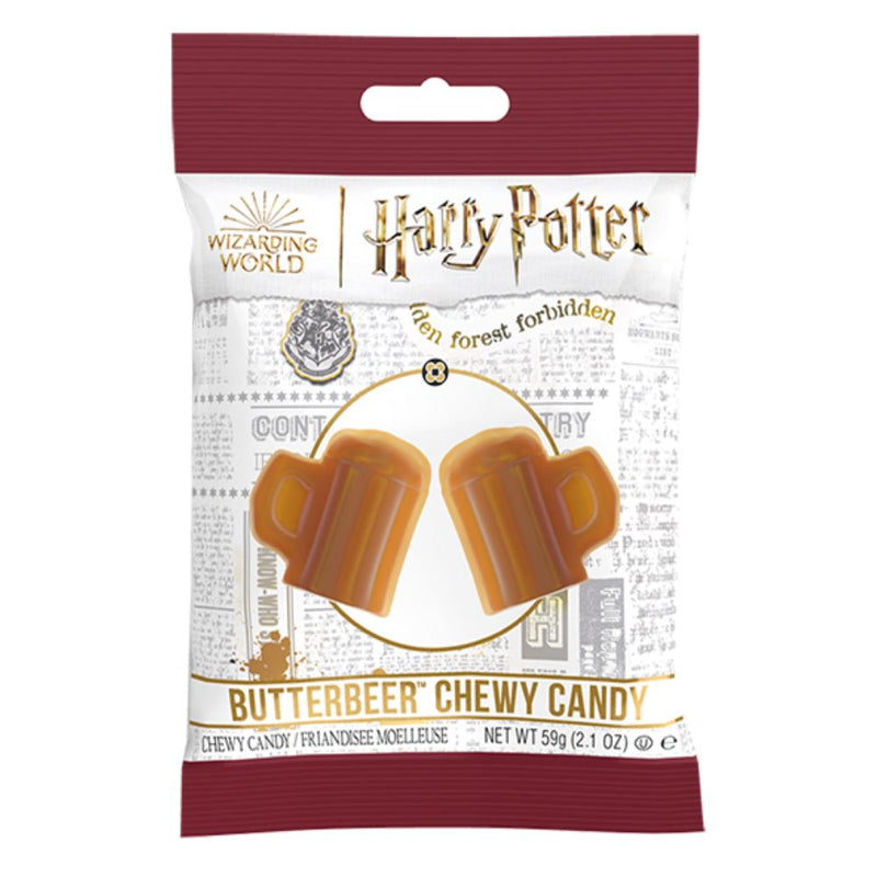 Confezione da 59g caramelle gommose al gusto di burrobirra Harry Potter.