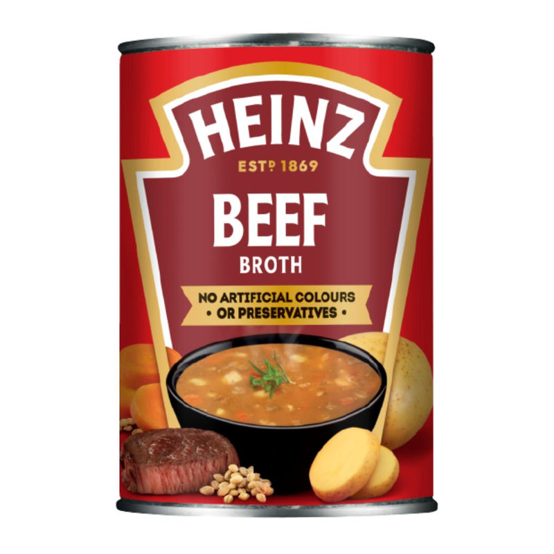 Confezione da 400g, brodo di manzo Heinz.