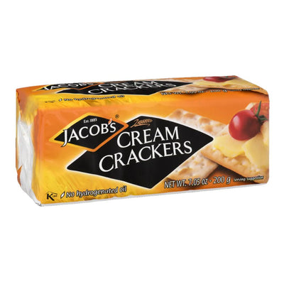 Confezione da 200g, crackers Jacob's.