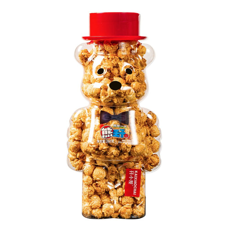 Confezione da 260g, popcorn ricoperti di caramello.