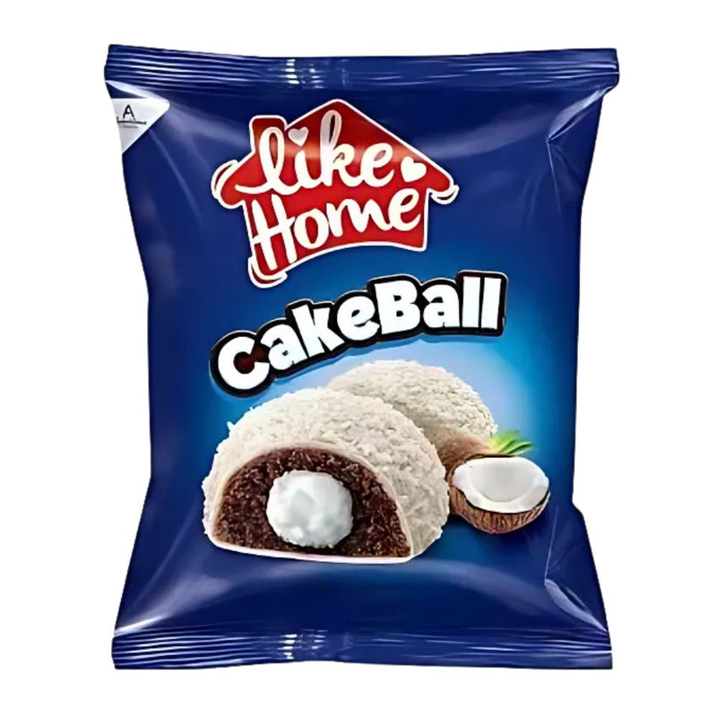 Like Home CakeBall Coconut, gâteau au cacao recouvert et rempli de noix de coco de 50g 