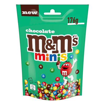 Confezione da 176g, M&M's mini al cioccolato.