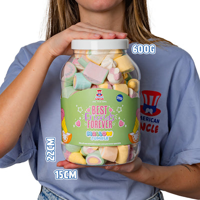 Mallow Jumble “Best Friends Forever”, bocal de marshmallows à composer avec vos saveurs préférées