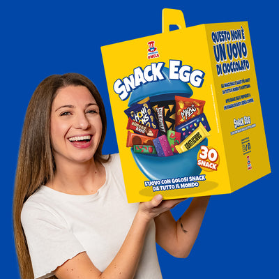 American Uncle Snack Egg L, œuf de 30 snack sucrés et salés à surprise 